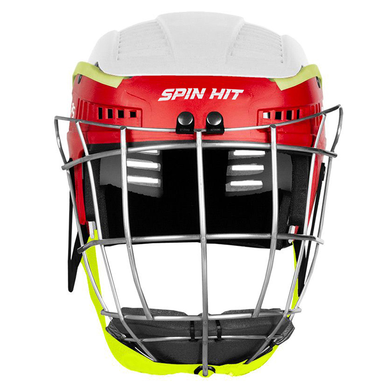 Hurling Helmet White / Red / Yellow